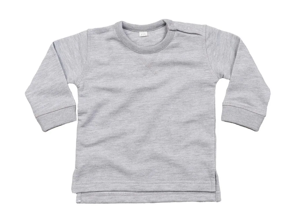03147 - Baby Sweatshirt, heather grey melange