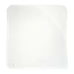 03447 - Baby Hooded Blanket, white/white organic