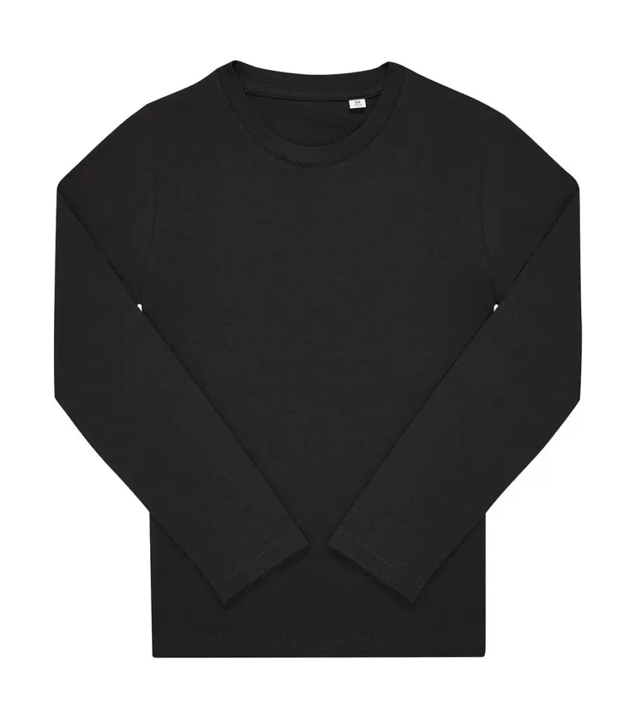 037_42_101_f-2025_01jpg - Hidalgo-werbeartikel Kinder Langarm-Shirt bedruckbar Baumwolle 150g/m² — Produktfoto 2