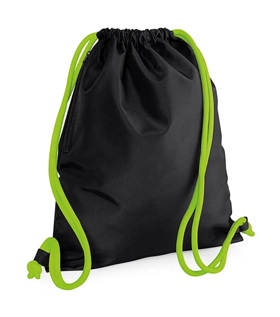 03929 - Icon Gymsac, black / lime green — productfoto 6