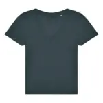 04042 - #E150 V T-Shirt /women, amalfi teal — productfoto 7