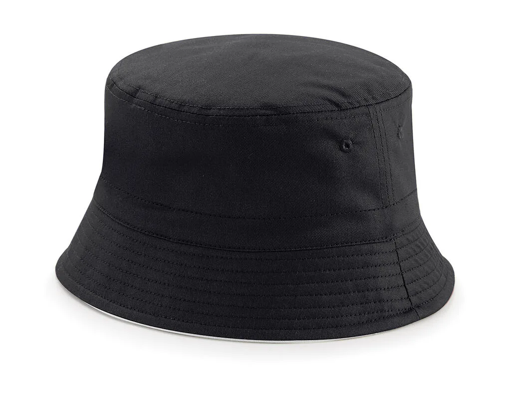 04669 - Reversible Bucket Hat, black / light grey