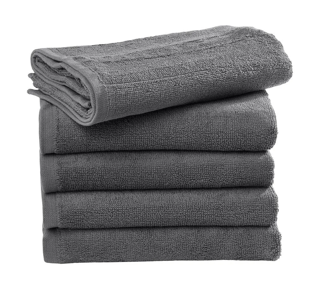 051_64_111_f-2023_01jpg - Handdoekeninclusieflogo 05164 - Ebro Guest Towel 30x50cm, steel grey — productfoto 2