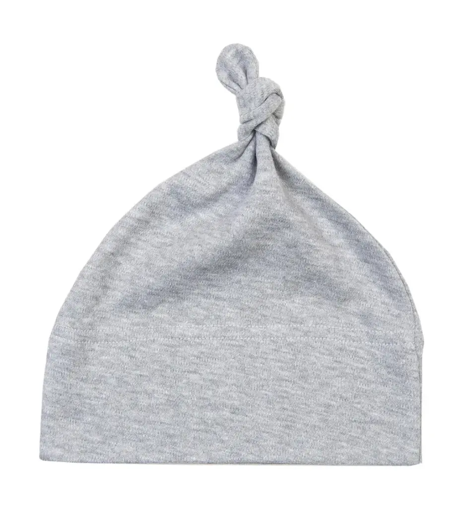 05447 - Baby 1 Knot Hat, heather grey melange — productfoto 4