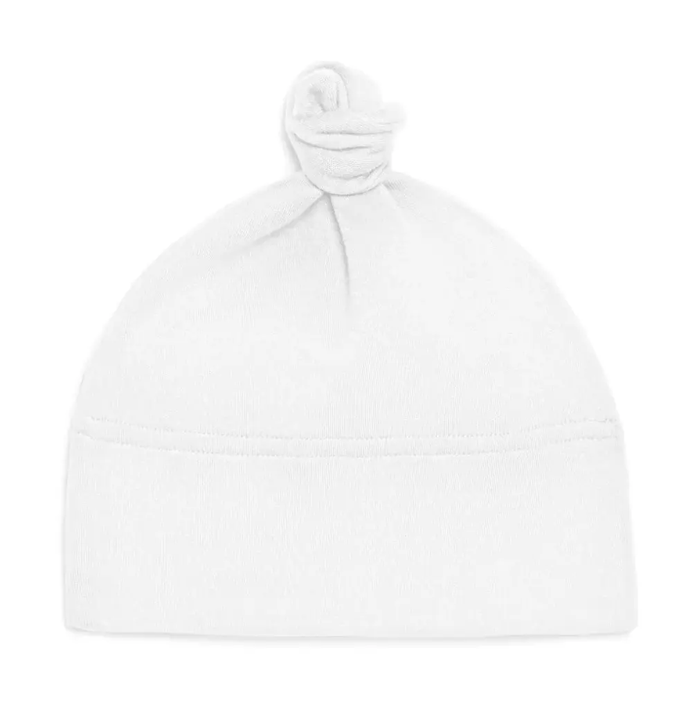 05447 - Baby 1 Knot Hat, white