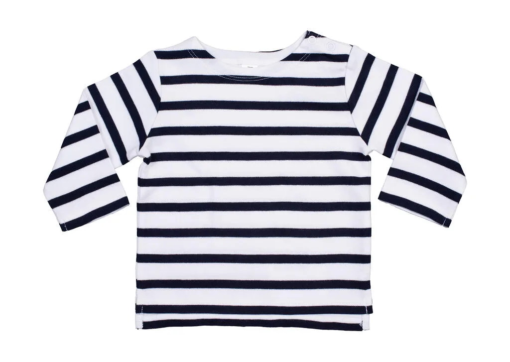 05647 - Baby Breton Top, white / navy