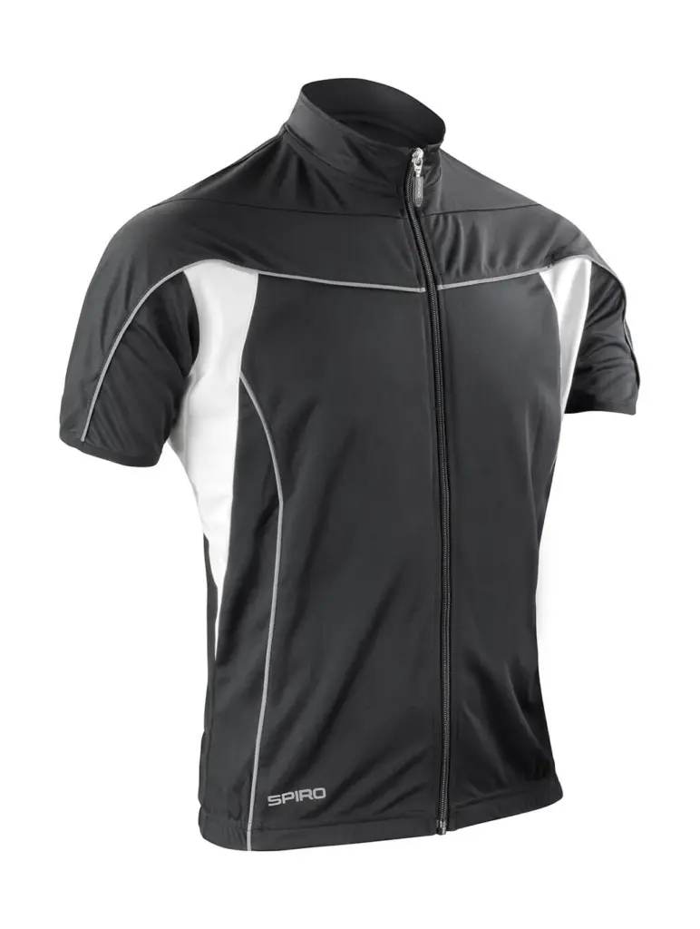 06433 - Bike Full Zip Top, black/white — productfoto 2