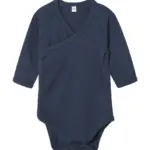 07047 - Baby Long Sleeve Kimono Bodysuit, nautical navy — productfoto 4