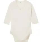 07047 - Baby Long Sleeve Kimono Bodysuit, organic natural — productfoto 2