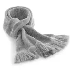 07169 - Classic Knitted Scarf, heather grey — productfoto 2