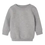 07447 - Baby Essential Sweatshirt, heather grey melange — productfoto 3