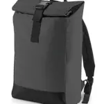 07529 - Reflective Roll-Top Backpack, black reflective