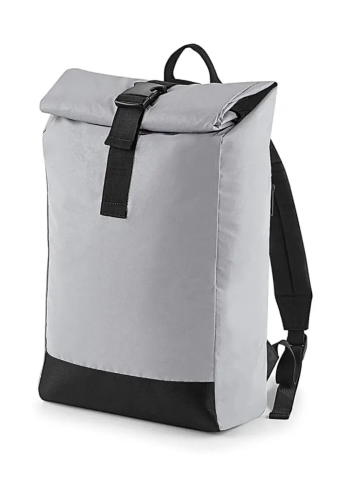 07529 - Reflective Roll-Top Backpack, silver reflective — productfoto 2