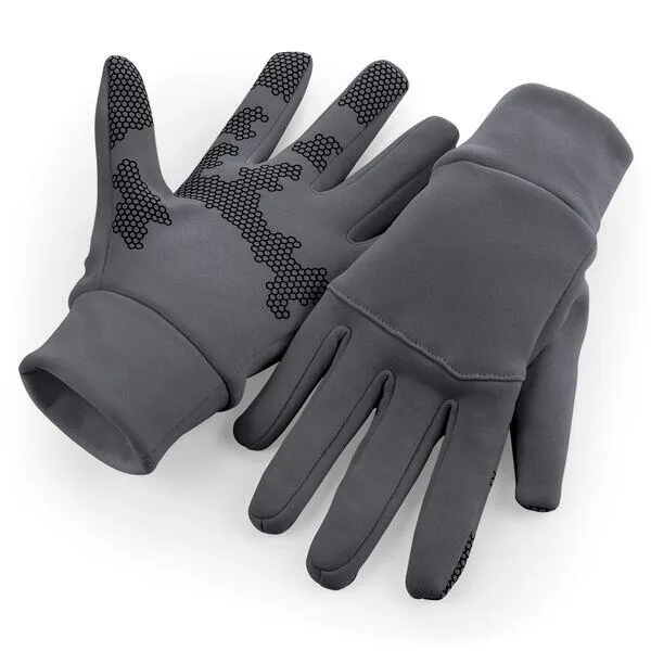 08969 - Softshell Sports Tech Gloves, graphite grey — productfoto 2