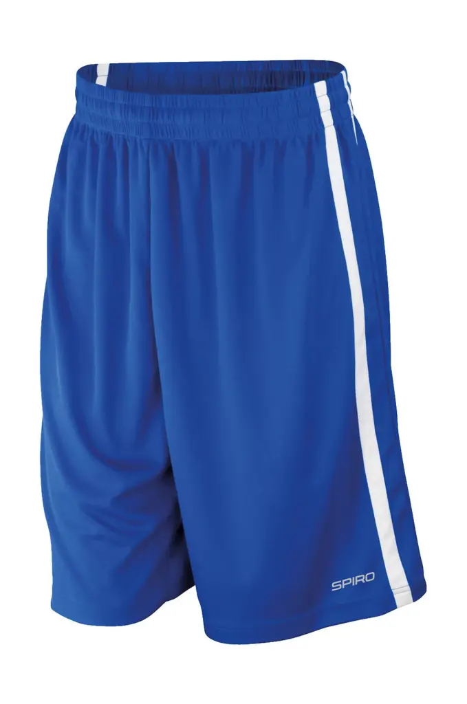 09233 - Men's Quick Dry Basketball Shorts, royal / white — productfoto 3