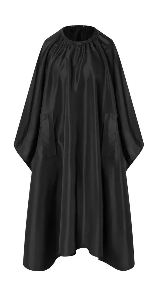 09667 - Salon Hairdresser's Cape with Hand Grips, black