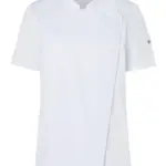 09867 - Short-Sleeve Ladies' Chef Jacket Modern-Look, white
