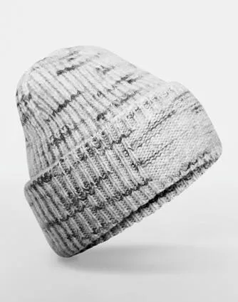 10069 - Chunky Knitted Patch Beanie, cloudy haze