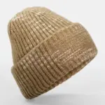 10069 - Chunky Knitted Patch Beanie, espresso haze — productfoto 4