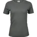 10154 - Ladies Interlock T-Shirt, powder grey — productfoto 4