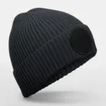 10169 - Circular Fashion Patch Beanie, graphite grey / black — productfoto 2