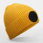 101_69_660_f-2025_01jpg - Hidalgo 10169 - Circular Fashion Patch Beanie, mustard/black — productfoto 6