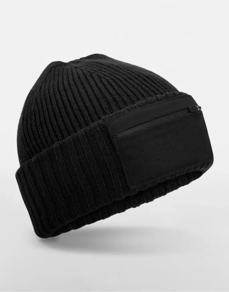 10269 - Zip Patch Beanie, black
