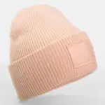 10369 - Deep Cuffed Tonal Patch Beanie, peach — productfoto 5