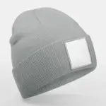 10469 - Appliqué Patch Beanie, ash/white — productfoto 4