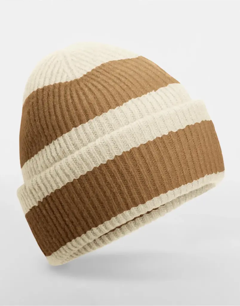 10769 - Colour Block Beanie, vanilla/biscuit — productfoto 2