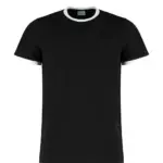 10811 - Fashion Fit Ringer Tee, black/white — productfoto 2