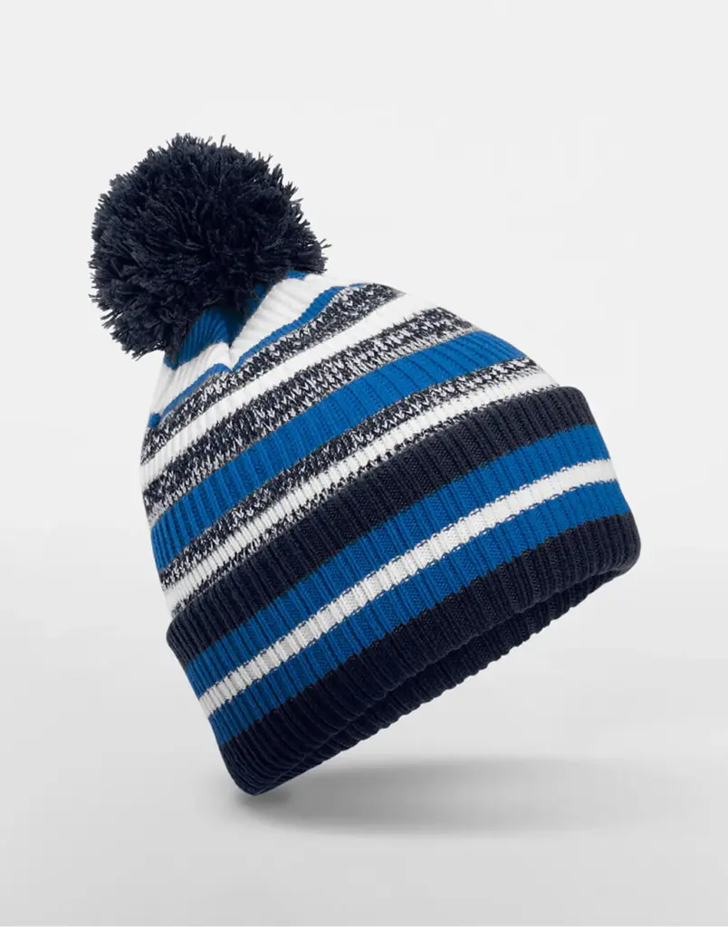 10869 - Multi-Sport Fan Beanie, french navy/sapphire blue/white — productfoto 4