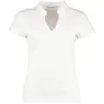 10911 - Regular Fit Mandarin Collar Top, white