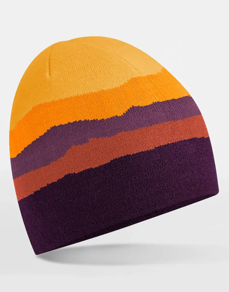 11569 - Mountain Peaks Pull-On Beanie, desert peaks — productfoto 2