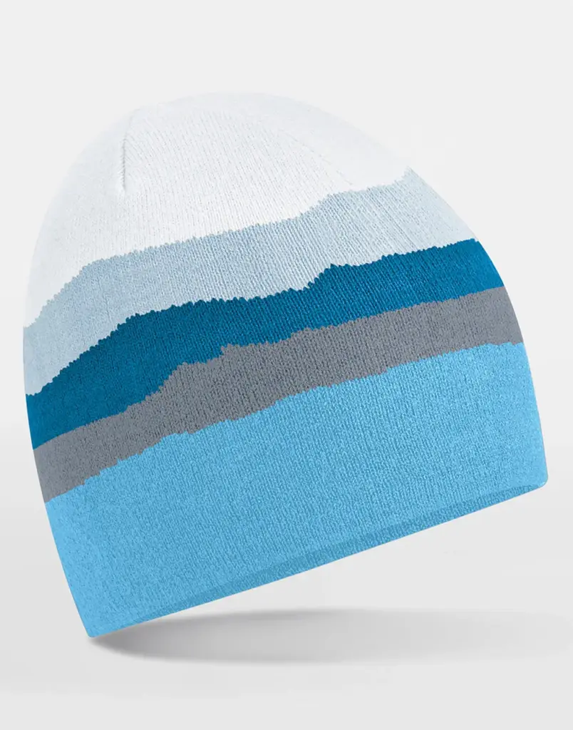 11569 - Mountain Peaks Pull-On Beanie, glacier peaks — productfoto 3