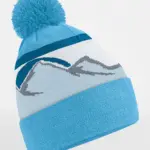 11669 - Mountain Peaks Pom Pom Beanie, glacier peaks — productfoto 3