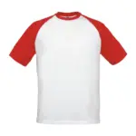 11742 - T-Shirt Base-Ball, white / red — productfoto 2