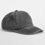 11969 - Relaxed 5 Panel Vintage Cap, vintage black — productfoto 2