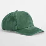 11969 - Relaxed 5 Panel Vintage Cap, vintage bottle green — productfoto 4