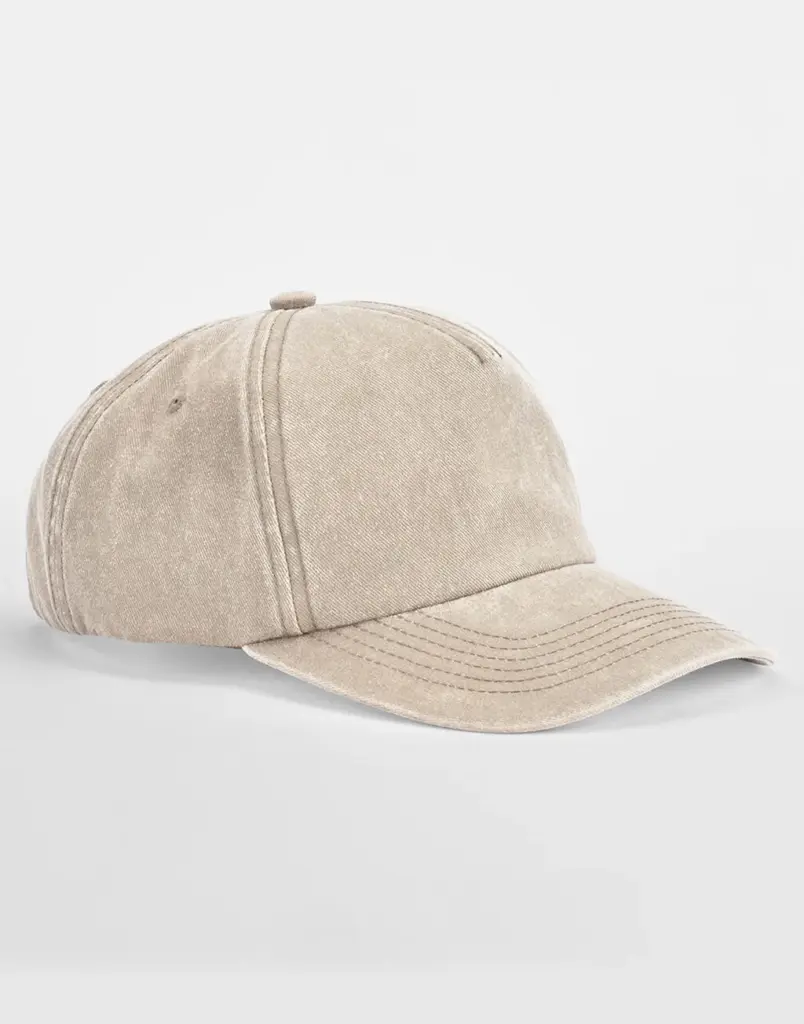 11969 - Relaxed 5 Panel Vintage Cap, vintage stone