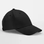 12069 - EarthAware® Organic Cotton Canvas 6 Panel Cap, black