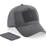 12169 - Removable Patch 5 Panel Cap, graphite grey — productfoto 2