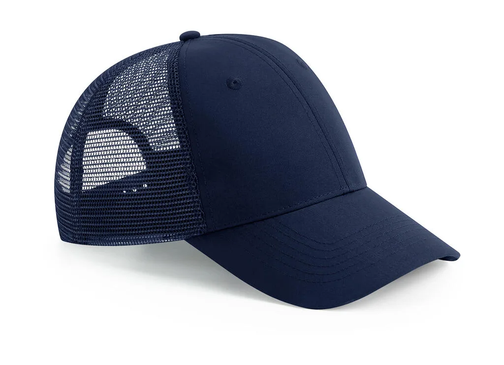 124_69_201_f-2022_01jpg - Hidalgo 12469 - Recycled Urbanwear 6 Panel Snapback Trucker, french navy — productfoto 3