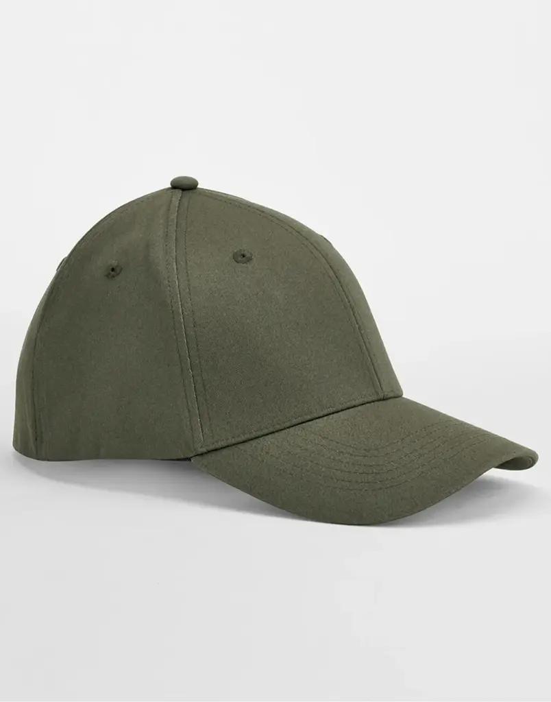 12669 - EarthAware® Organic Cotton Stretch-Fit Cap, olive green — productfoto 4