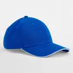 12869 - EarthAware® Clas. Org. Cotton 6 Panel Sandwich P., bright royal / white — productfoto 5