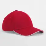12869 - EarthAware® Clas. Org. Cotton 6 Panel Sandwich P., classic red / white — productfoto 6