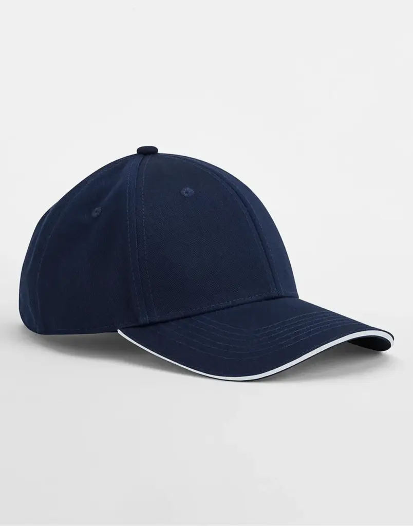 12869 - EarthAware® Clas. Org. Cotton 6 Panel Sandwich P., french navy / white — productfoto 4