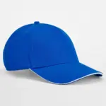13169 - EarthAware® Clas. Org. Cotton 5 Panel Sandwich Peak, bright royal / white — productfoto 5
