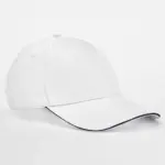 13169 - EarthAware® Clas. Org. Cotton 5 Panel Sandwich Peak, white / french navy