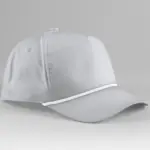 13269 - Rope Detail Golf Cap, light grey / white — productfoto 2